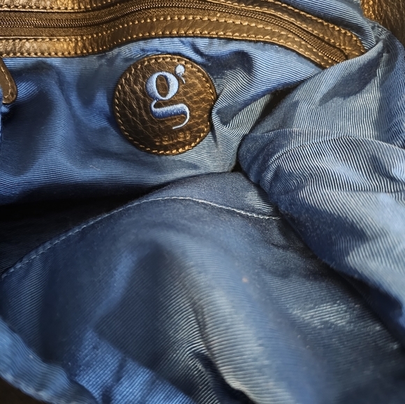 G SERIES Blk Suede Rhinestone Emb. Tassel Fringe Handbag-EUC - Picture 5 of 8